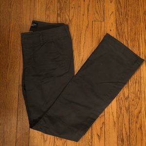 American Eagle Grey Bootcut Stretch Pants 4 Long